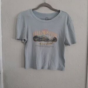 Gray Yellowstone Graphic Tee